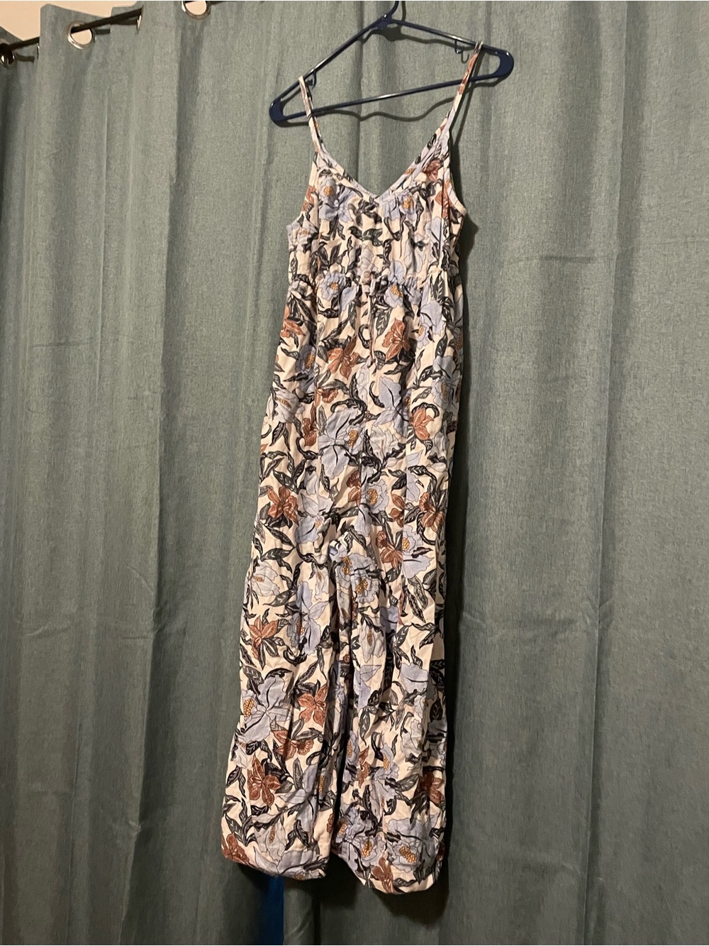 Floral Spaghetti Strap Maternity romper